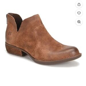 Born Womens Kerri Boot Size 
Brown Suede Shootie Low Block
Heel Bootie Boho